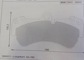 Klocki hamulcowe kpl. przód  AUDI CAYENNE; VW TOUAREG 2.5D-6.0D 05.02-03.18