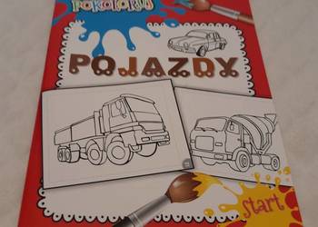 Pokoloruj Pojazdy, Olesiejuk, 2020 (Kolorowanki, Książeczki dla dzieci)