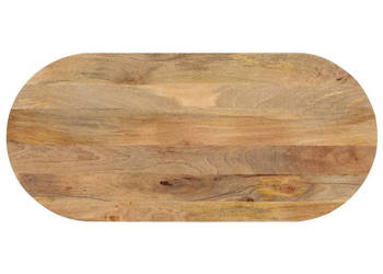 Blat stołu 90x40x25 cm owalny lite drewno mango WM-370123