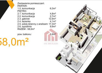Sprzedam mieszkanie Rzeszów 58m2 3 pokojowe