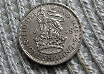Wielka Brytania 1 Szyling 1948r - Herb Angielski