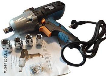 KLUCZ UDAROWY do kół KRAFT&DELE Mocny 2200W 700Nm 1/2" Walizka Nasadki NOWY