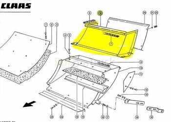 BLACHA PROWADZĄCA CLAAS 820-880 TRAWA 0000788620