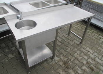 Zlew Gastronomiczny Z Blatem Roboczym I Półką 160/60/85