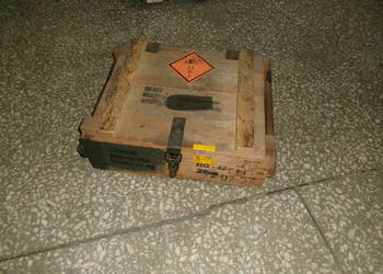 Skrzynia wojskowa drewniana wym. 36x45 wys. 15 cm