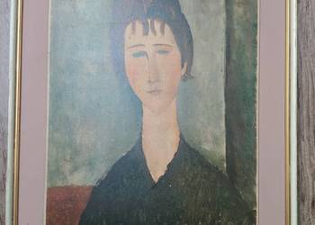 Reprodukcja Amedeo Modigliani Kobieta z brązowymi włosami