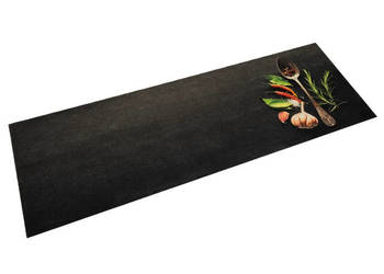 Dywanik kuchenny wzór w przyprawy 60x180 cm aksamit WM-4005612