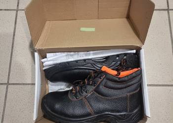 NOWE Buty Trzewiki Ochronne Robocze 44 Skóra Antypoślizgowe