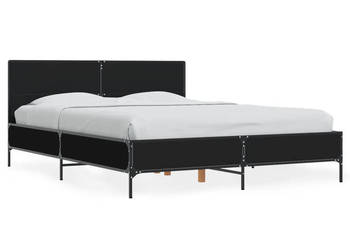 Łóżko Metalowe Czarne Rama Łóżka Ze Stelażem 120x200 cm WM-3279992