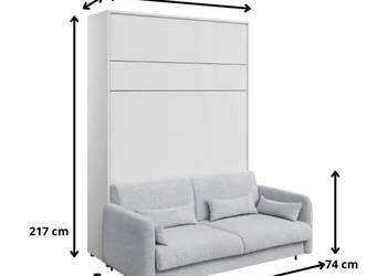 BED CONCEPT z sofą BC-18 140 Lenart Materac 140x200