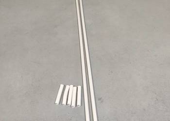 Rury RL28 3m i 2,45m i 5 szt. złączek elastycznych