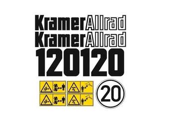 Naklejki oklejenie naklejka - KRAMER ALLRAD 120 Zamiennik