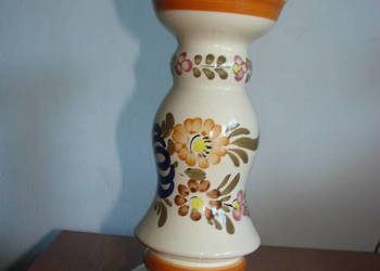 Włocławek fajansowy świecznik