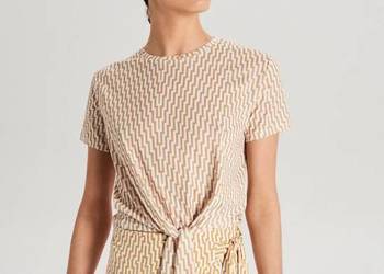 Nowa bluzka Cropp M 38 crop top koszulka knot supeł wiązana