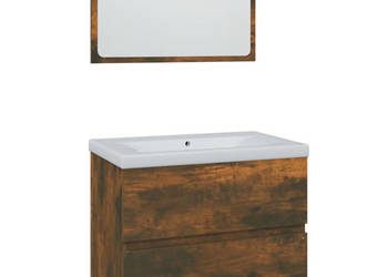 Zestaw mebli łazienkowych przydymiony dąb WM-3152873