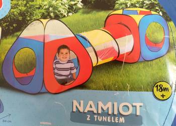 NAJTANIEJ Namiot z Tunelem Samorozkładający + Pokrowiec Wysy