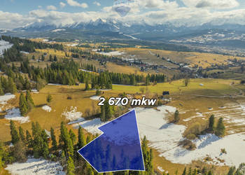 DZIAŁKA Z WIDOKIEM NA TATRY 2670 m²