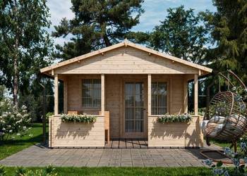 Domek letniskowy Boro Plus 4×6 z tarasem