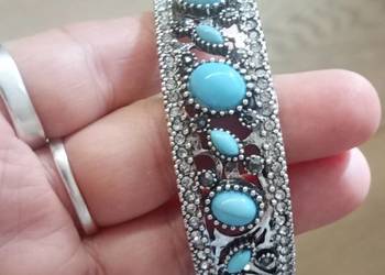 Piękna lśniąca bransoletka mankietowa turecka
