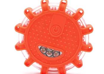 Światło drogowe LED, ładowanie przez USB na magnesie