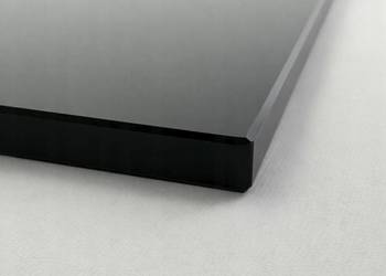 Szyba ochronna na stół i ławę 100 × 50 cm – szkło hartowane ANTISOL czarne