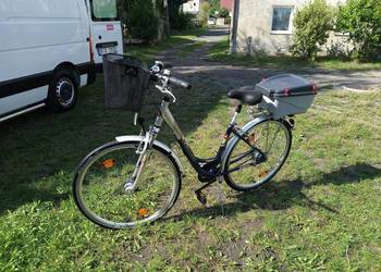 Rower Aluminiowy Damka KALKHOFF - 8 Biegów Amortyzatory x 2 Kuferek Koszyk