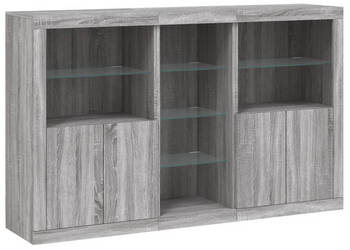 Szafka z oświetleniem LED szary dąb sonoma 162x37x100 cm WM-3209175