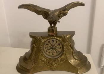 Zegar mosiezny z orłem