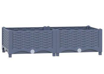 Donica do podniesionej rabaty 80x40x23 cm polipropylen WM-310398