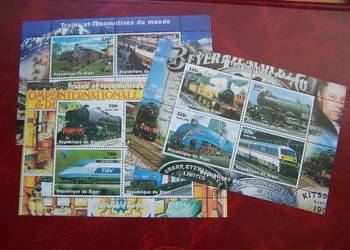 Niger 1998 MNH Transport Kolej Pociągi Stare Parowozy