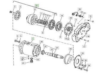 John Deere CTS 9600 - hydrostat silnik hydrostatyczny