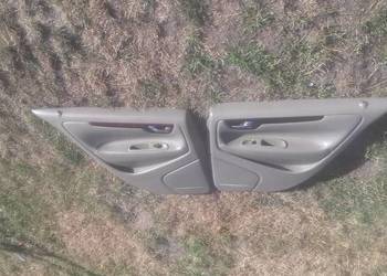 Boczek boczki drzwi light grey tylne Volvo s60 I skóra skórzane szare/beż