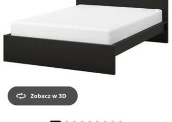Łóżko Malm 160/200cm czarnobrąz
