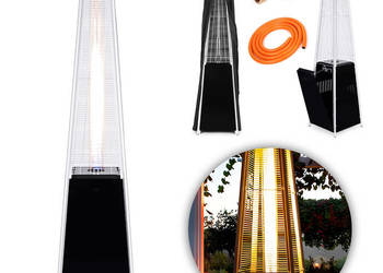 Ogrzewacz parasol gazowy grzejnik 13 kW szklany na ogród patio reduktor wą…