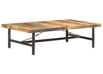 Stolik kawowy 142x90x42 cm lite drewno z odzysku WM-320654
