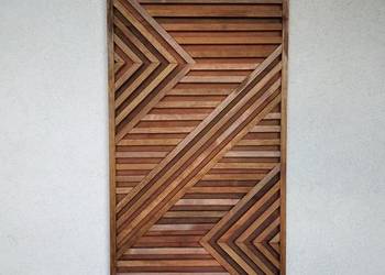 3D Obraz dekoracja panel ozdobny z drewna 80 x 40 cm