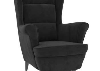 vidaXL Fotel czarny, aksamitny(SKU:324065)