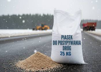 Piasek do posypywania dróg ZIMĄ 1000kg worki   Dostawa Gratis!