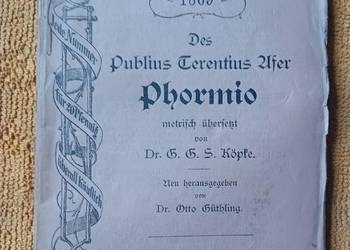 Publius Terentius Afer. Phormio. Philipp Reclam jun. Przełom XIX i XX w.