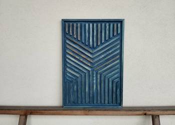 Obraz panel dekoracja przestrzenna z drewna natural 76x48 cm