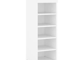 Szafka na buty biała 30x35x105 cm materiał drewnopochodny WM-829644