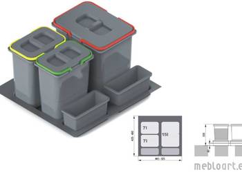 SORTOWNIK WKŁAD NA ODPADY PRAKTIKO 60 1X15L 2X7L