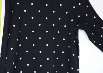 XL/XXL(50/52) Przemiła bluzka w grochy jak nowa Janina