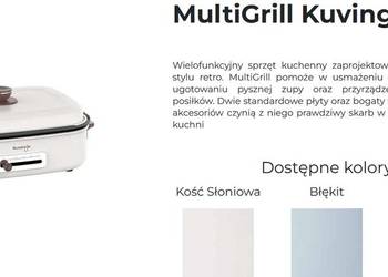 KUVINGS MultiGrill grill wielofunkcyjny retro piec smażyć gotować gril