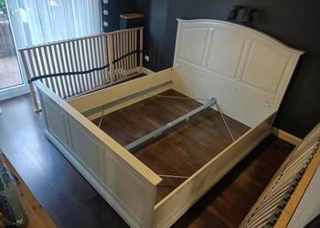 Sypialnia Łóżko + 2 szafki nocne IKEA