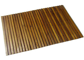 Mata prysznicowa z drewna akacjowego 80 x 50 cm WM-41586
