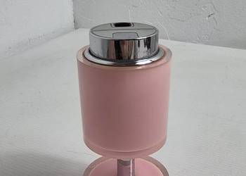 Kultowa Zapalniczka Biurkowa SAROME | Vintage Space Age | Różowy Akryl