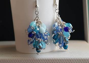 Kolczyki winogrona handmade