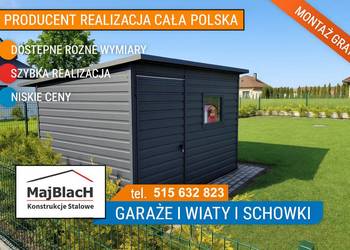 DREWUTNIA |Montaż w Cenie |GARAŻ BLASZANY |Domek do Ogrodu – Maj-Blach