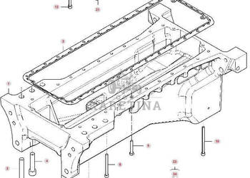 Massey Ferguson 7718S DYNA-VT Miska Olejowa Silnika CZĘŚCI V837084394